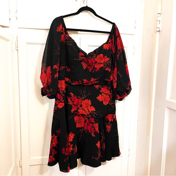 NWT City Chic Garden Dress 16 - Picture 7 of 9